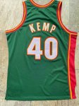 NBA Shawn Kemp 40 Seattle SuperSonics 1995-96 Swingman Maillot Green